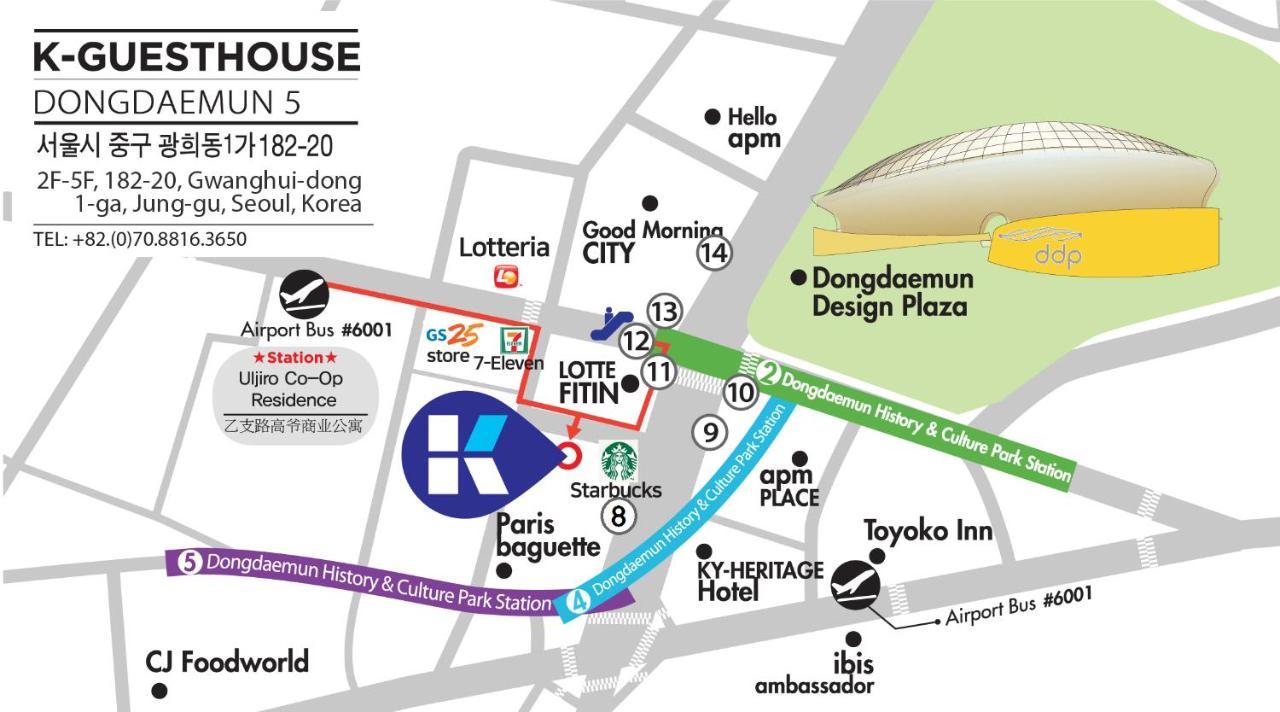 K-Guesthouse Dongdaemun 5 Seul Exterior foto